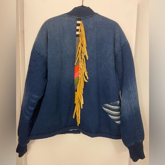 Free City Abiquiu Sherpa Jacket Indigo Blue Size Medium - Picture 2 of 10